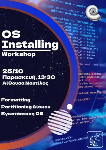 OS installing workshop poster